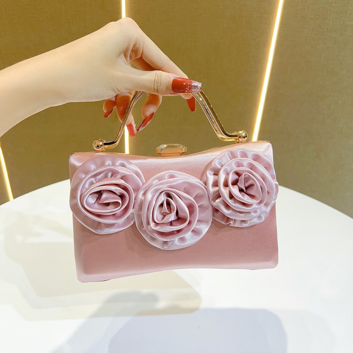 Women'S Bags New Look - Nowa Jedwabna Wieczorowa Kopertówka Damska Diamentowa