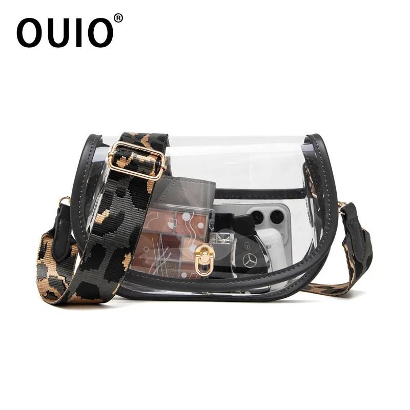 Women Bags Purses - OUIO Modna przezroczysta torebka na telefon