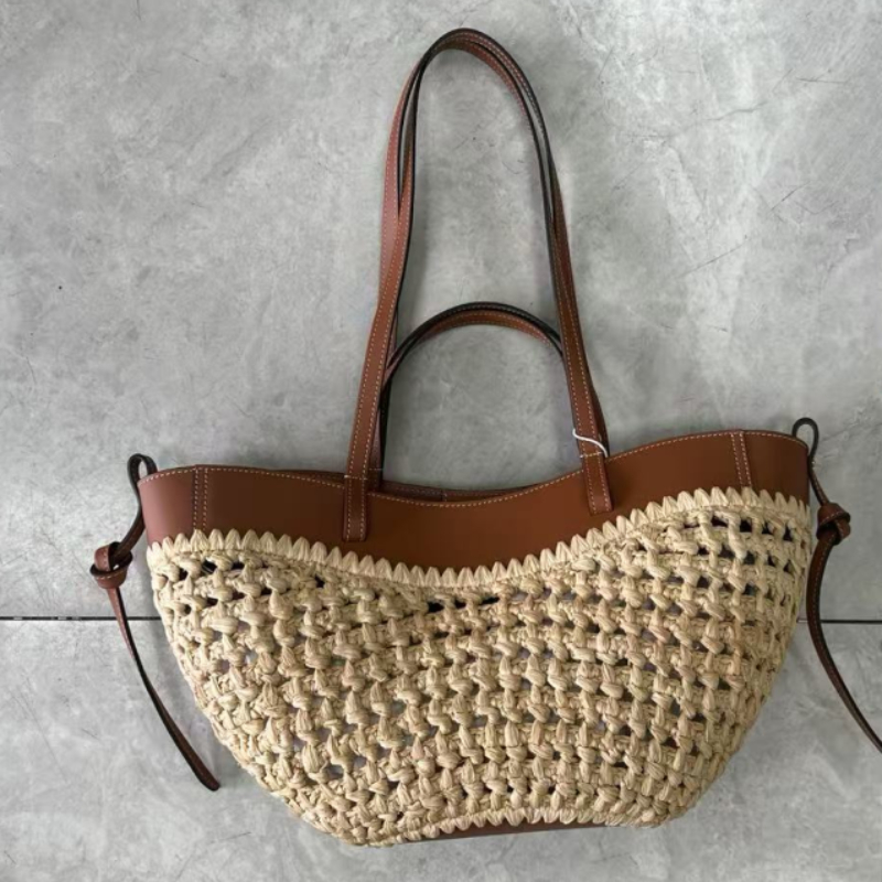 Markowa ażurowa torba plażowa  – Women'S Raffia Bags recenzja i cena