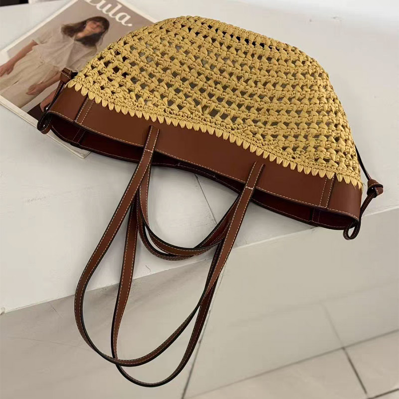 Markowa ażurowa torba plażowa  – Women'S Raffia Bags recenzja i cena