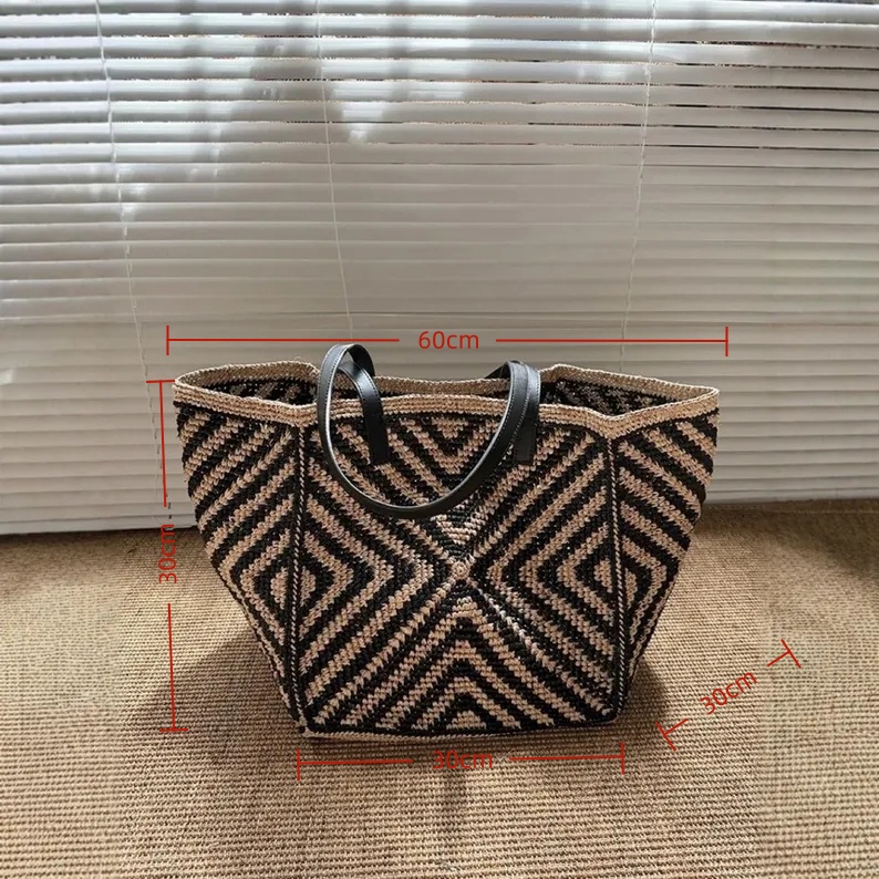 Duża, obszerna torba typu tote – Women'S Raffia Bags recenzja i cena