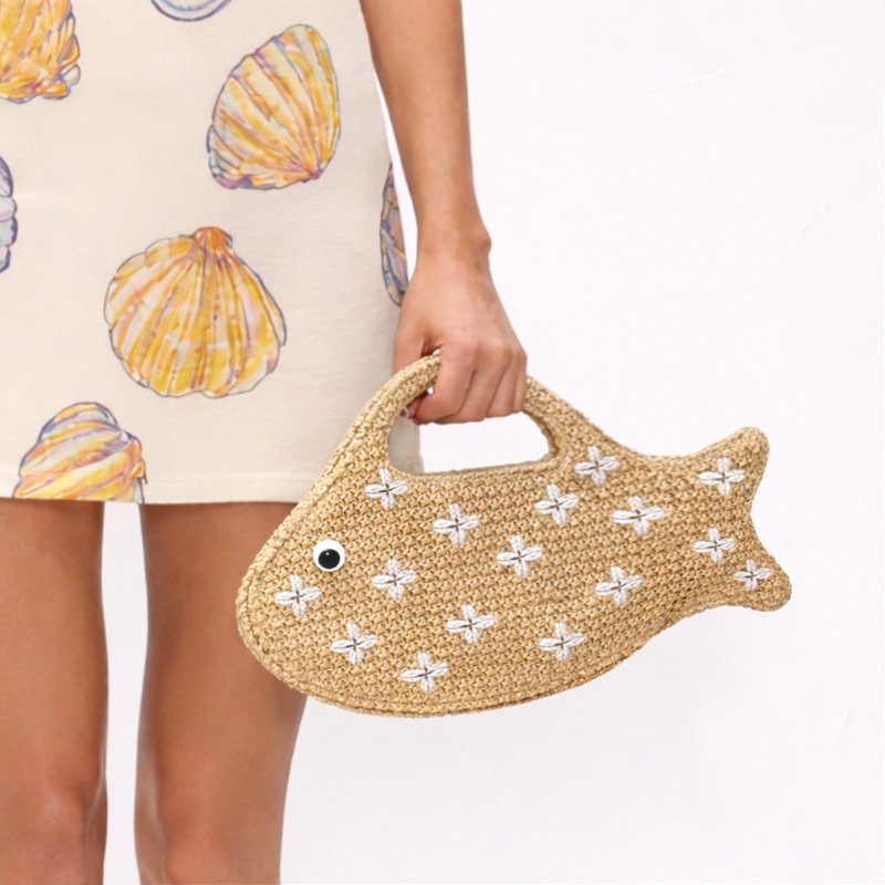 Torba z rafii, pleciona ze sło – Women'S Raffia Bags recenzja i cena