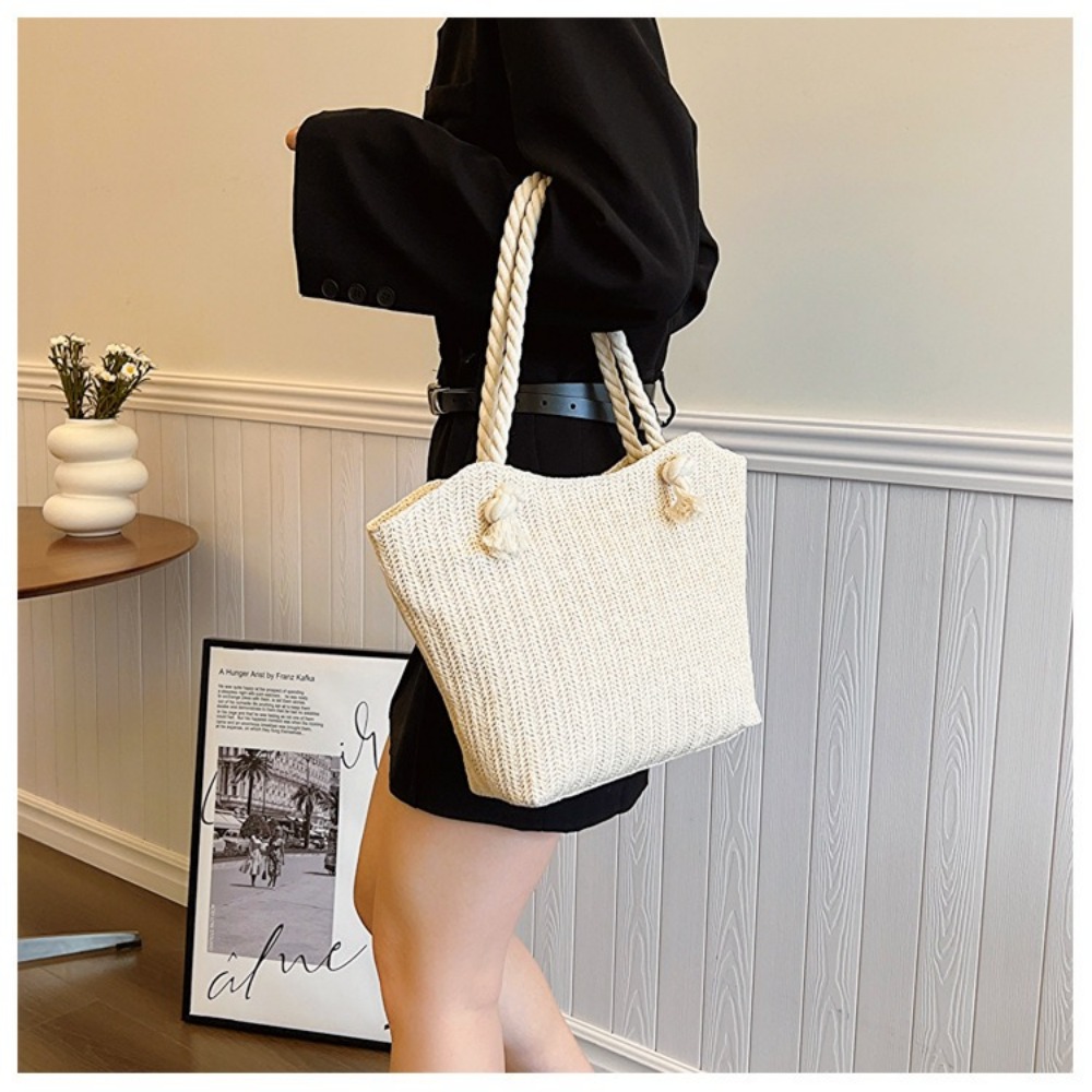 Nowa letnia torba plażowa o du – Women'S Raffia Bags recenzja i cena
