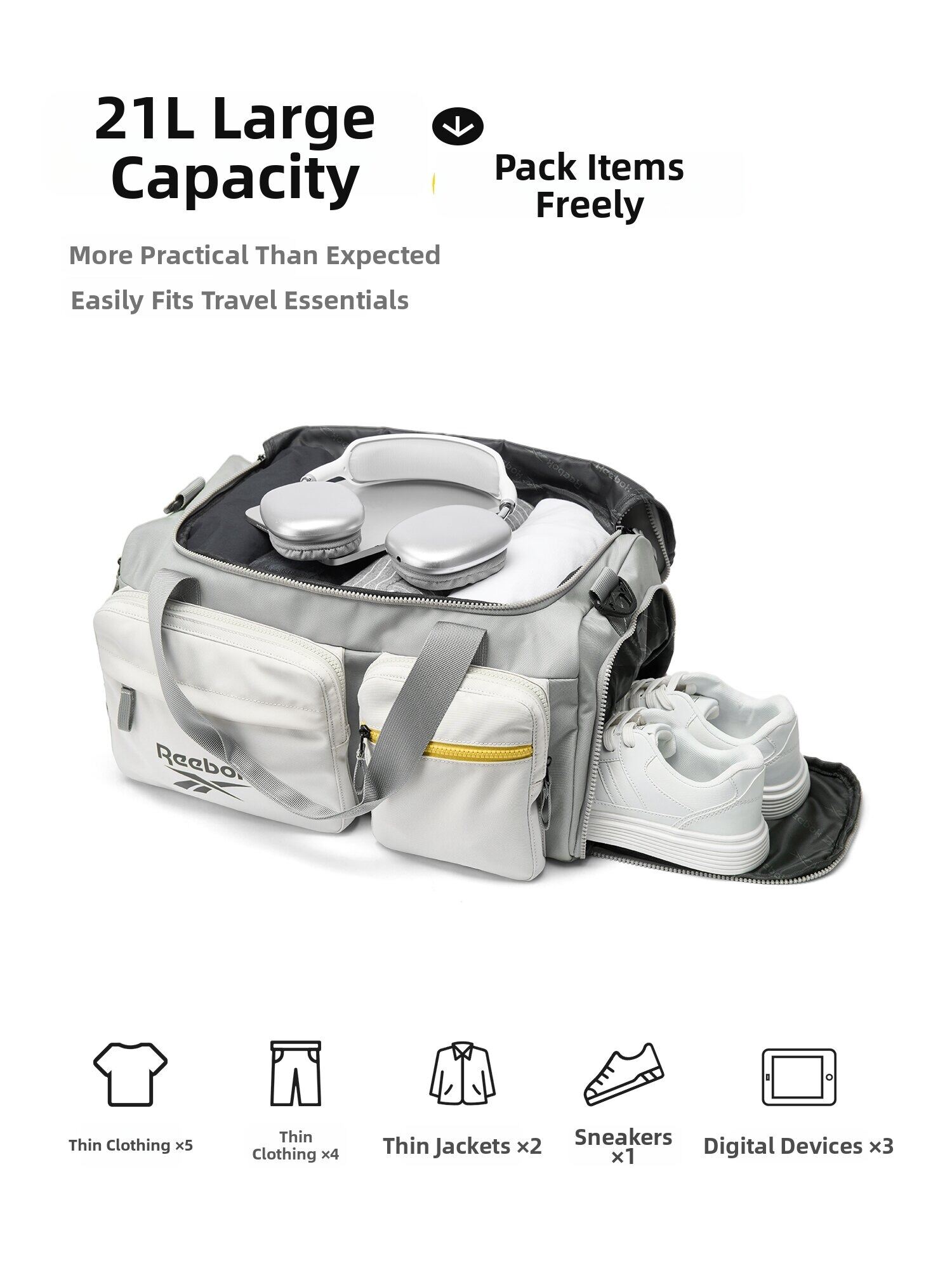 REEBOK Unisex Duża Torba Podró – Women'S Reebok Bags recenzja i cena