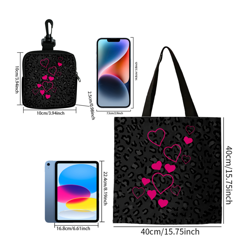 Czarna torba typu tote z nadru – Women Bags Purses recenzja i cena